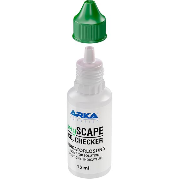 CO2 Indikatorlösung Aquarium 15 ml – Testflüssigkeit für CO2 Dauertest & Dropchecker – mit Farbumschlag für präzise CO2 Kontrolle im Pflanzenaquarium – ARKA mySCAPE