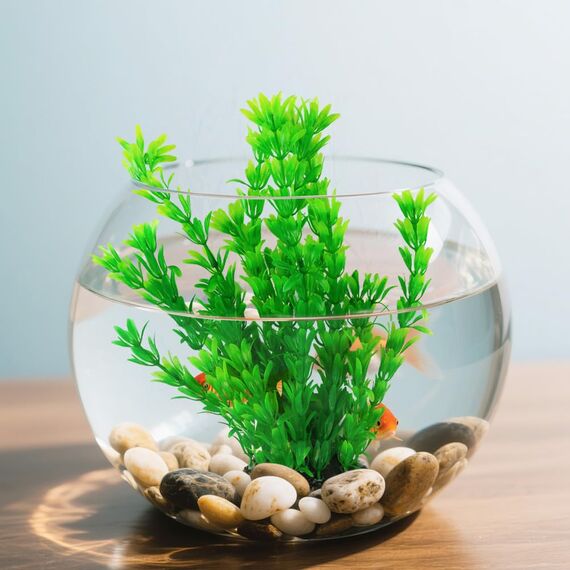 Vivifying Künstliche Aquarium-Pflanzen, 2 Stück 25cm Groß Plastik-Pflanze für Fisch-Tanks