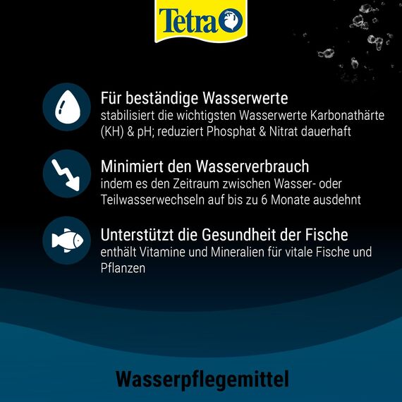 Tetra EasyBalance - Langzeitpflege für biologisch gesundes Aquariumwasser und eine reduzierte Anzahl der Wasserwechsel, 250 ml Flasche