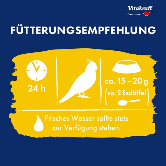 Vitakraft Menü, Vogelfutter für Großsittiche, mit Getreide und Nüssen, Großpackung, ohne Zusatz von Zucker (5X 1kg)