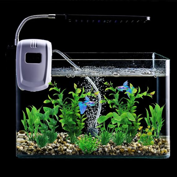QUOZUO Aquarium Dekoration künstliche Pflanzen, 10 Stück Grün Aquarium Zubehoer Kunststoffpflanze Deko fur Aquarium, plastikpflanzen Aquariumdekor