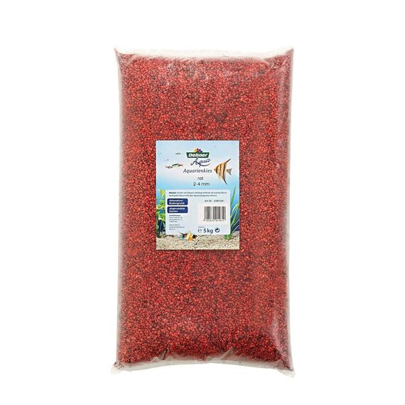 Dehner Aqua Aquarienkies, Körnung 2 - 4 mm, 5 kg, rot