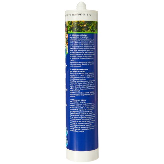 HOBBY Aquaristik Silikonkleber I 310 ml Kartusche I hochelastischer Silikon für Aquarien I alterungs- & witterungsbeständiger Aquarien-Silikon I Aquarienkleber UV- & temperaturresistent I transparent