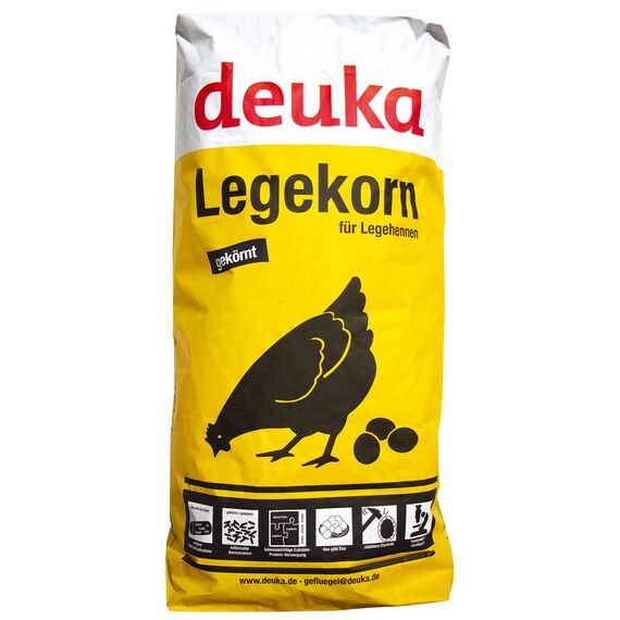 Deuka Legekorn 25 kg Hühnerfutter Geflügelfutter Legemehl gekörnt Legehennen