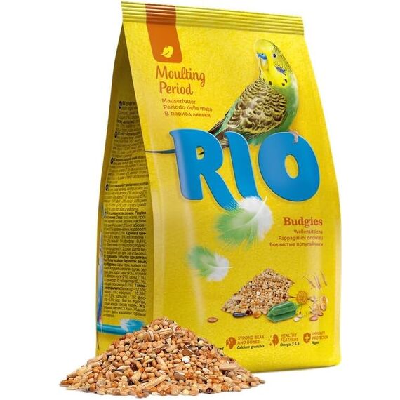 RIO Mauserfutter für Wellensittiche | 500 g | Alleinfuttermittel für Wellensittiche in Mauser | Speziell auf die Bedürfnisse während der Mauser abgestimmt