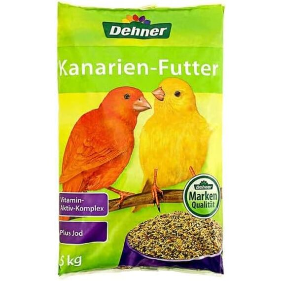 Dehner Kanarien-Futter, mit Vitamin-Aktiv-Komplex und Jod, 5 kg