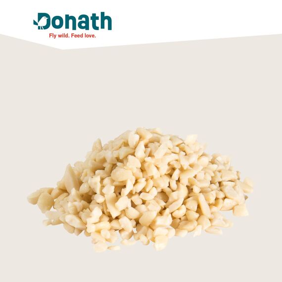 Donath Erdnüsse gehackt - reich an natürlichem Fett - wertvolles Ganzjahres Wildvogelfutter - aus unserer Manufaktur in Süddeutschland - 2 Kg (Packung mit 2)