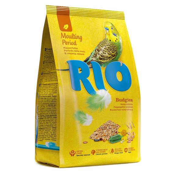 RIO Mauserfutter für Wellensittiche | 500 g | Alleinfuttermittel für Wellensittiche in Mauser | Speziell auf die Bedürfnisse während der Mauser abgestimmt