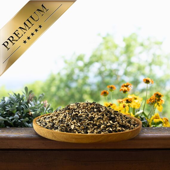 Lyra Pet® 25 kg Sonnenblumenkerne Mix | Geschälte & ungeschälte Kerne | Fettreiches Vogelfutter für Wildvögel | Nährstoffreiches Wildvogelfutter | Energiespendendes Streufutter für Vögel