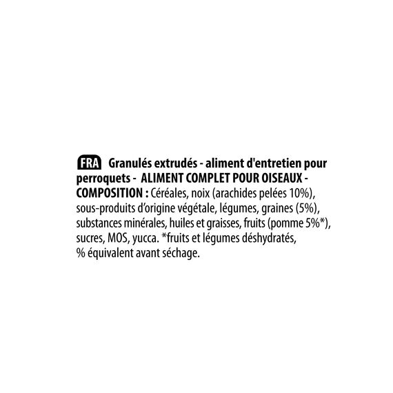 VERSELE-LAGA - NutriBird P15 Tropical - Extrudierte Pellets - Erhaltungsfutter für Papageien - Mehrfarbig - 10kg