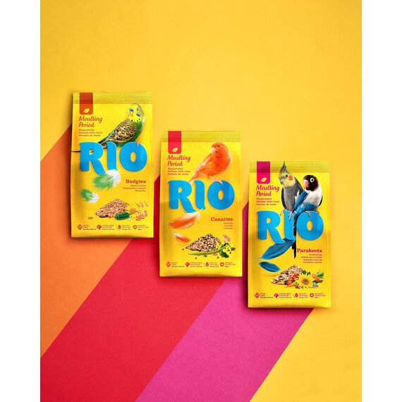 RIO Mauserfutter für Wellensittiche | 500 g | Alleinfuttermittel für Wellensittiche in Mauser | Speziell auf die Bedürfnisse während der Mauser abgestimmt