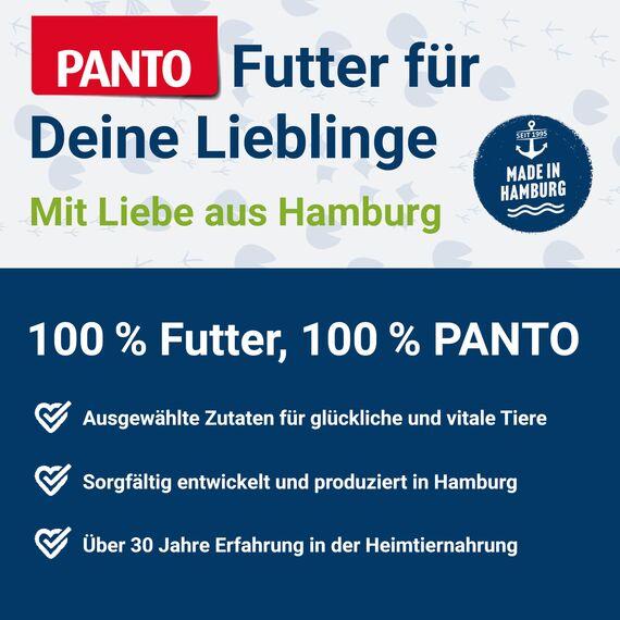 PANTO Wellensittichfutter mit Pluramin - artgerechte Saatenmischung für Wellensittiche, Vogelfutter mit natürlichem Jod, 4x2,5 kg