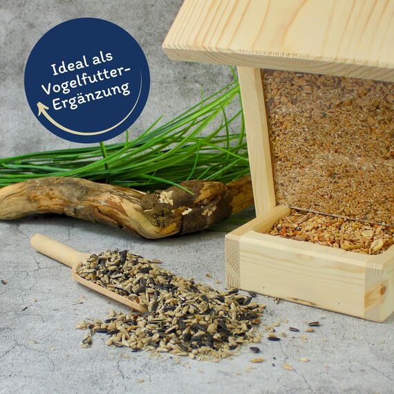 Lyra Pet® 25 kg Sonnenblumenkerne Mix | Geschälte & ungeschälte Kerne | Fettreiches Vogelfutter für Wildvögel | Nährstoffreiches Wildvogelfutter | Energiespendendes Streufutter für Vögel