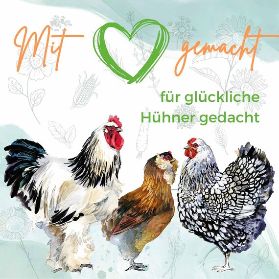 StaWa Premium Hühnerfutter, Geflügelkörnerfutter, ohne Gentechnik, mit Oregano-Öl und Pfefferminz-Öl, 25 kg