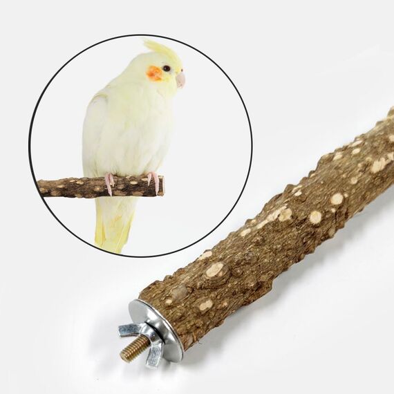 Natur Sitzstangen Set für Vögel, Stehend Vogelkäfig Zubehör, Sitzstangen für Vogelkäfige, Sitzstangen für Wellensittiche, Wellensittich Zubehör, für Wellensittich Kanarienvogel, 4 Stück
