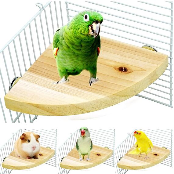 Allazone Naturholz Sitzstangen für Vögel - 5 Stück, für Papageien und andere Vögel, Natürlicher Sitzstangen