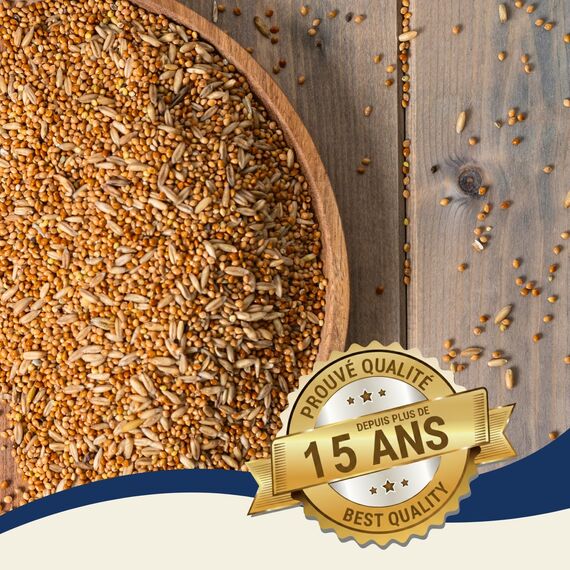 Lyra Pet® | 25 kg Wellensittichfutter | Alleinfutter für Wellensittiche | Vogelfutter für Ziervögel | Nährstoffreiches Futter für das Ganze Jahr | Energiespender für Sittiche | Artgerecht & Natürlich