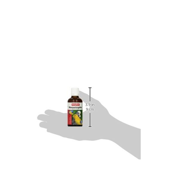 BEAPHAR - Mausertropfen Vitamin-Komplex - Nahrungsergänzungsmittel Für Vögel - Mit Vitamin A, C, D3, E, K, B-Komplex - Unterstützt Natürliche Abwehrkräfte, Fördert Sprech- Und Sangesfreude - 50 ml