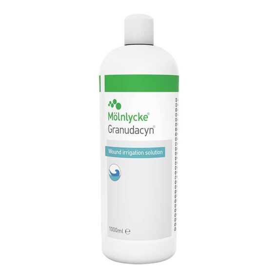 GRANUDACYN Wundspüllösung 1000 ml – Sterile Lösung zur Reinigung, Spülung & Befeuchtung akuter & chronischer Wunden
