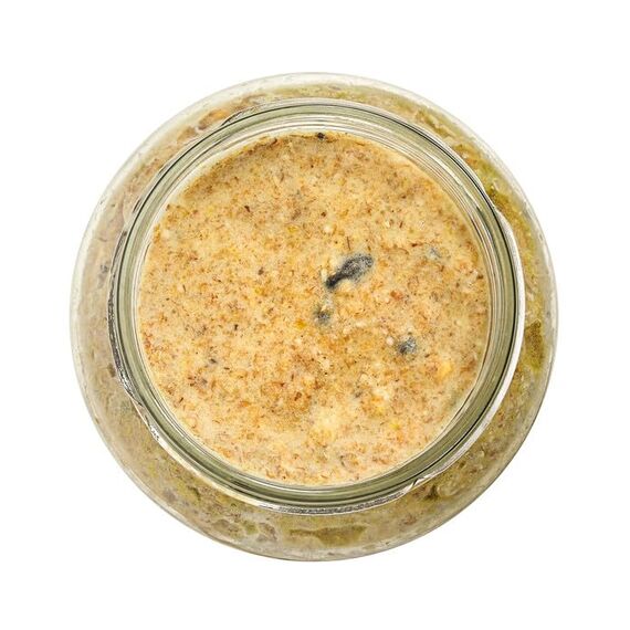 Dehner Natura Premium Wildvogelfutter, Erdnussbutter im Glas, Rosine, Ganzjahresfutter energiereich, hochwertiges Vogelfutter für Wildvögel, 8 x 340 g (2.72 kg)