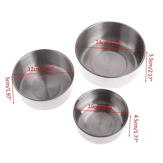 2 Stücke Edelstahl Vogelnapf Futter Schüssel Futternapf, Fütterungsbecher zum Aufhängen Käfig-Futterstation für Samen für Vogel Papageien (10 cm)