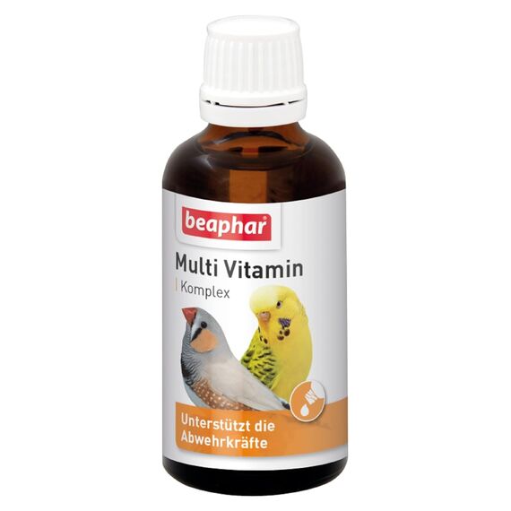 beaphar - Multi Vitamin Komplex - Nahrungsergänzungsmittel Für Vögel - Für Alle Altersgruppen - Vitaminkomplex - Stärkt Die Widerstandsfähigkeit - 50 ml