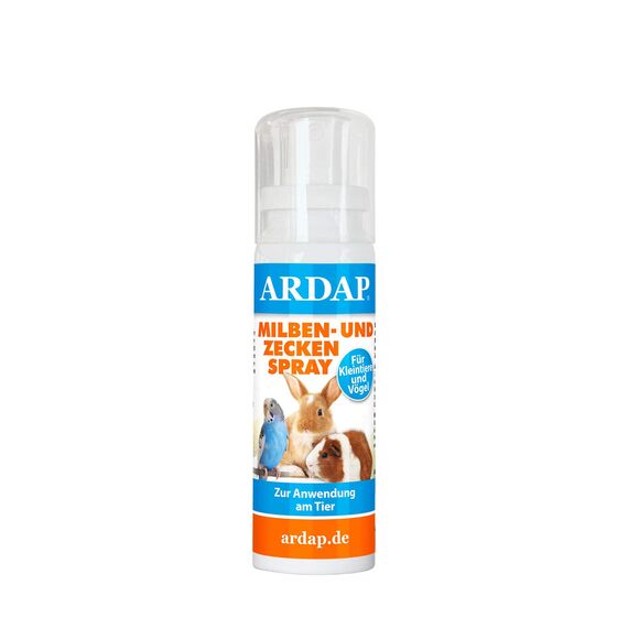 ARDAP Milben- und Zeckenspray für Nager und Vögel 100ml - Effektiver und nachhaltiger Schutz vor Milben und Zecken (PT19)