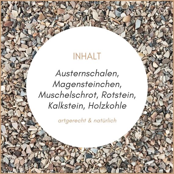 Supravit Vogelgrit 4kg – Grit für Vögel & Geflügel – Mineralgrit mit Calcium für Wellensittiche, Papageien, Nymphensittiche, Tauben & Hühner – Verdauungshilfe & Ergänzungsfutter