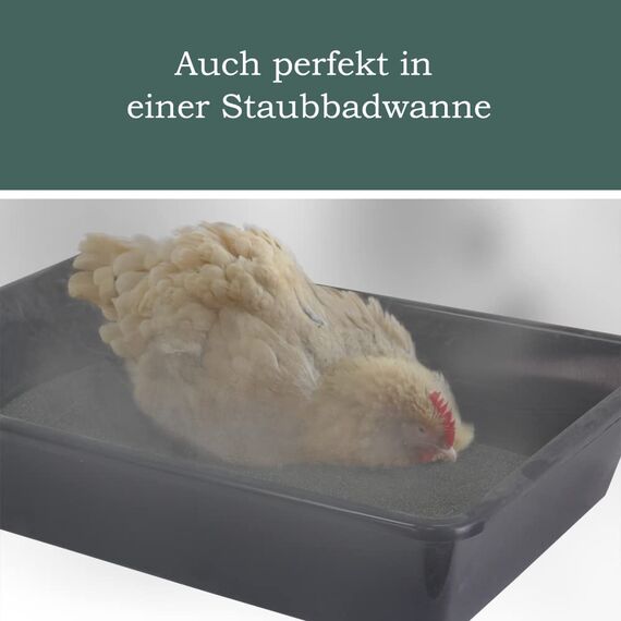 Petigi Urgesteinsmehl, Geflügeleinstreu Staubbad Sandbad, Steinmehl für Hühner und Wachteln, Badesand Pulver für Hühnerstall und Hühnergehege, Menge:75 kg