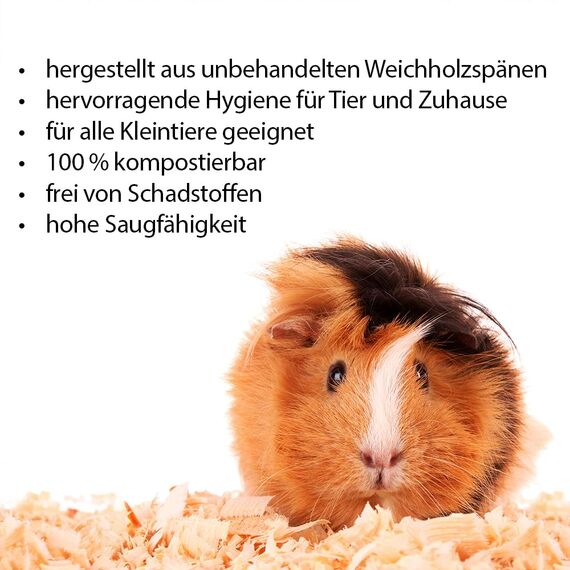 Premiumspan pet Kleintiereinstreu, 60l – 3.5 kg, Citrus