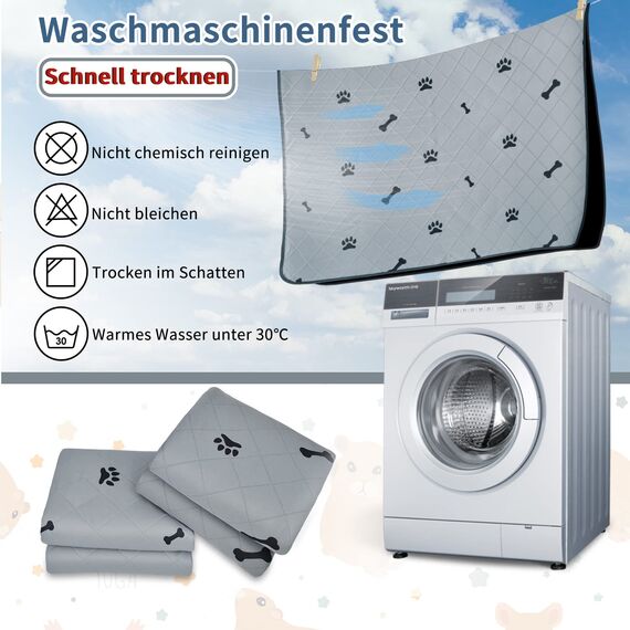 2 Stück PIPI Pads für Meerschweinchen, 4 Lagen super Saugfähig Kleintier Pee Pads, Waschbare und Wiederverwendbare Haustier Hygieneunterlage für Hamster, Kaninchen, Hunde