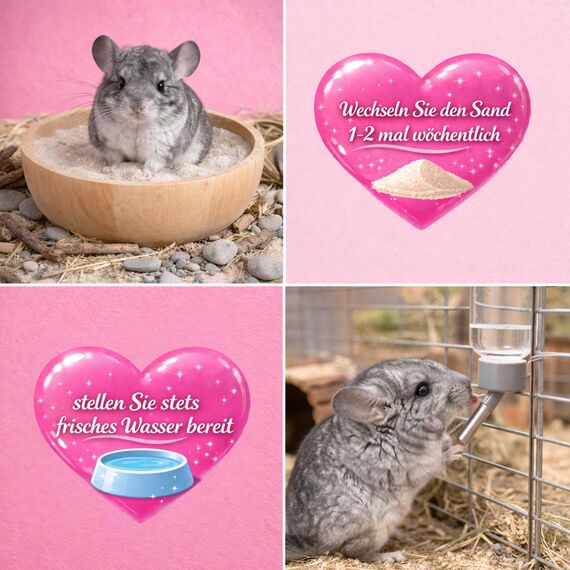 SaMore GmbH 25 KG SaMore Chinchillasand Badesand Hamster Degus Rennmäuse hochrein samtweich