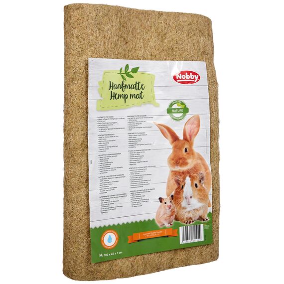 Nobby Hanfmatte für Hamster Nager, 100 x 40 x 1 cm, 1 Stück