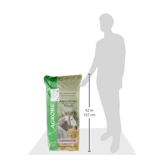 Agrobs Alpengrün Müsli, 1er Pack (1 x 15000 g)