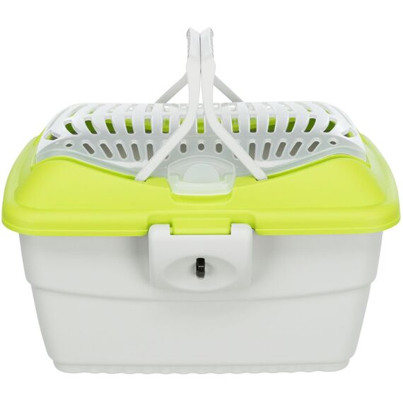 TRIXIE Transportbox Mini-Capri - hellgrau/grün 40 × 22 × 30 cm