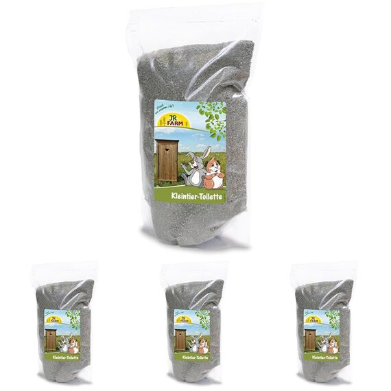 JR FARM Kleintier-Toilette 1 kg (Packung mit 4)
