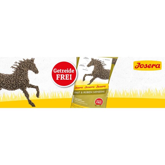 Josera Kraut und Rüben Mineral (1 x 15kg) Premium Pferdefuttergetreidefreies MineralfutterStärke- und Zuckerreduziert1er Pack