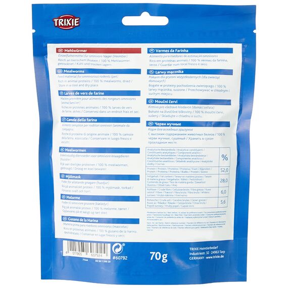 Trixie 60792 Mehlwürmer, getrocknet, 70 g