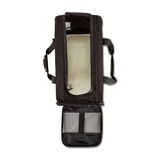 Amazon Basics Haustiertragetasche, weich für Hund, L, schwarz, L 50 x B 30.4 x H 30.4 cm