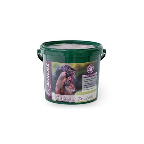 Agrobs Zink Pur | 3 kg | Ergänzungsfuttermittel für Pferde | Organisch gebundenes Zink