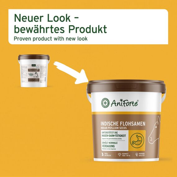 AniForte Flohsamen für Pferde 3kg - Reich an Ballaststoffen & Schleimstoffen, Indische Rohkost Qualität, Reinigung Magen-Darm-Trakt, Einzelfuttermittel