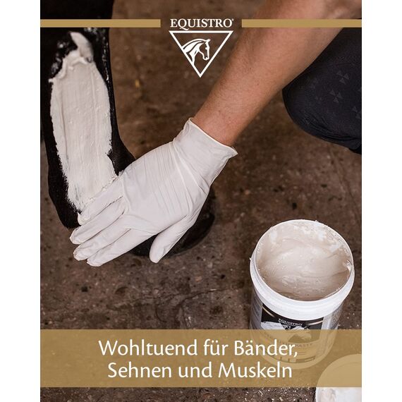 EQUISTRO® Percutin Paste | Pflegeprodukt für Pferde mit Tonerde, Arnika und Menthol | Normalisiert die Flüssigkeitsverteilung im Gewebe | Besonders wohltuend | 2.000g