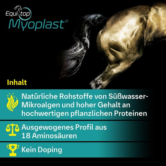 EQUITOP Myoplast Muskelaufbau Granulat für Pferde 1,5 kg