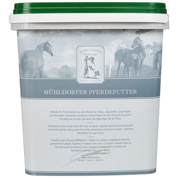 Mühldorfer Pferdefutter Mühldorfer Bronchopur Herbal - 1,8 kg - Fördert das Abhusten - Beruhigt Atemwege - Wohltuender Inhalier-Effekt