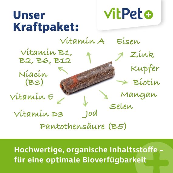 VitPet+ Daily Natural Minerals – Premium Mineralfutter Pferde im 4 kg Eimer inkl. Dosierlöffel – Getreidefrei mit hochwertigen organischen Verbindungen von Zink und Selen