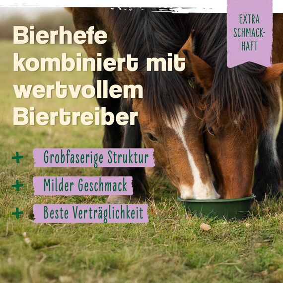 Ida Plus - Bierhefe Bt - 6kg - Futterergänzung für Pferde & Ponys - für glänzendes Fell & kräftige Haut - unterstützt Verdauung & Darmflora - reich an B-Vitaminen, Mineralien & Spurenelemente