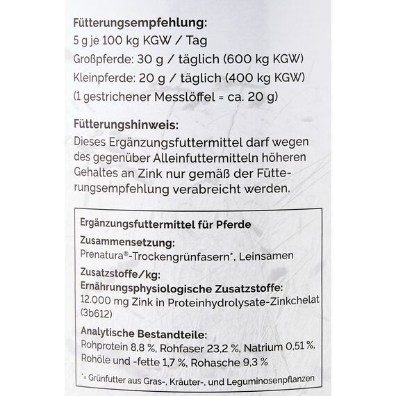 Agrobs Zink pur, 1er Pack (1 x 800 g)
