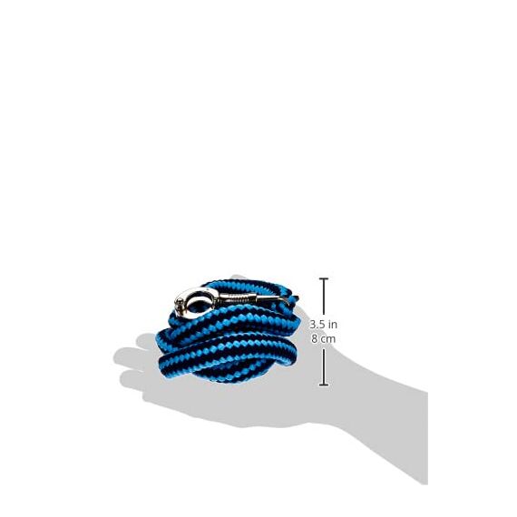 Kerbl Strick Führstrick Hippo mit Panikhaken, Hellblau/Dunkelblau, 321450