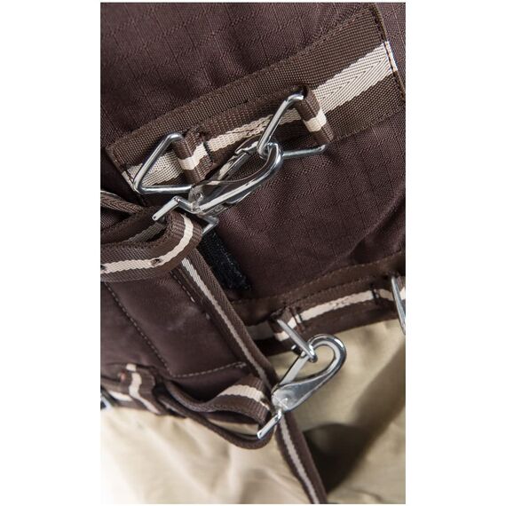 RL24 - Winterdecke 300g Füllung 600D BASICLINE braun/beige 125cm