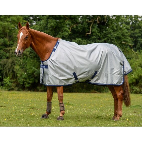 Bucas PowerTurnout Pferdedecke Light, stay-dry, 145 Silber